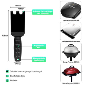 Nomiou panini-grill spatula enables easy flipping and plating
