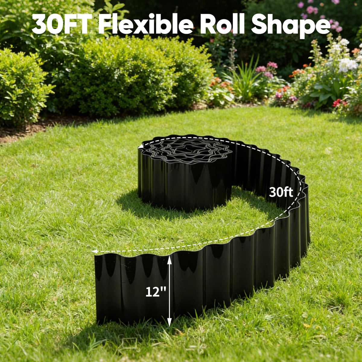 NONMON flexible edging bends along curves for custom borders