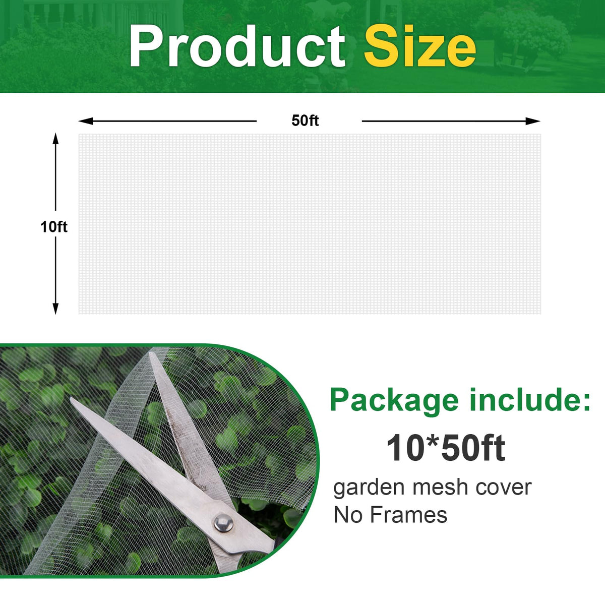 NONMON Garden Netting supports tomatoes, blueberries, and strawberries with flexible protection.