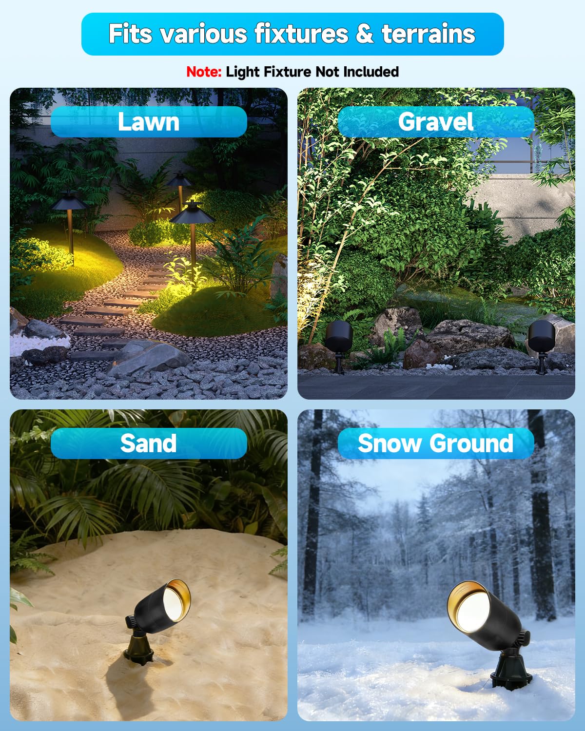 Noobibaba landscape light stake is protected by a 2-year warranty.