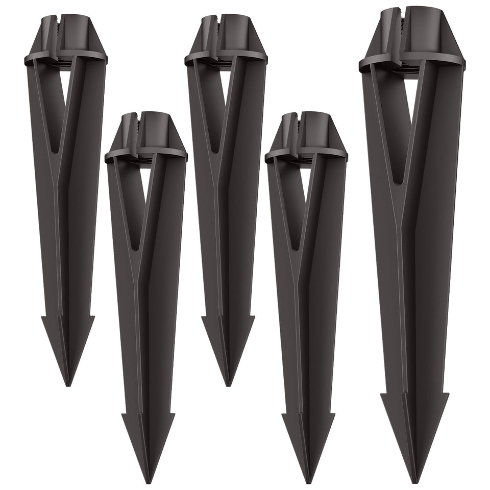 Noobibaba landscape light stake with 8.67 inch length for stable ground installation.