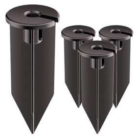 Noobibaba landscape light stake, 8-inch tall, with 1/2'' NPT thread for compatible fixtures.