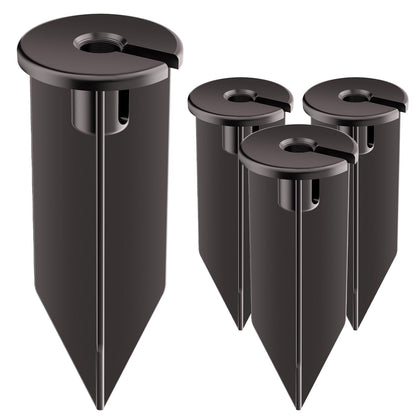 Noobibaba landscape light stake, 8-inch tall, with 1/2'' NPT thread for compatible fixtures.