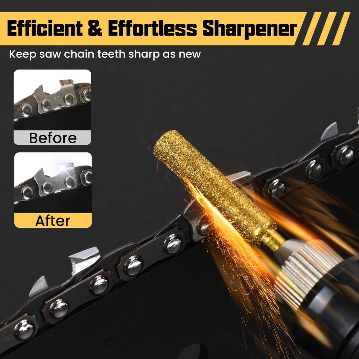 Nooklean sharpening bits easy to use with most drills.