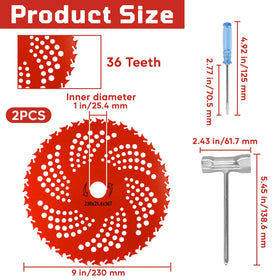 NOOTEASS blade installed on trimmer demonstrates easy, secure attachment