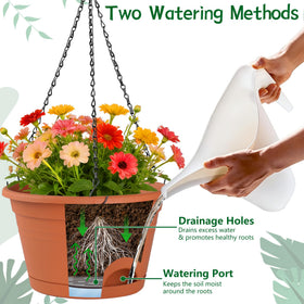 Nooulap hanging planter chain assembly showing easy setup for hanging displays.