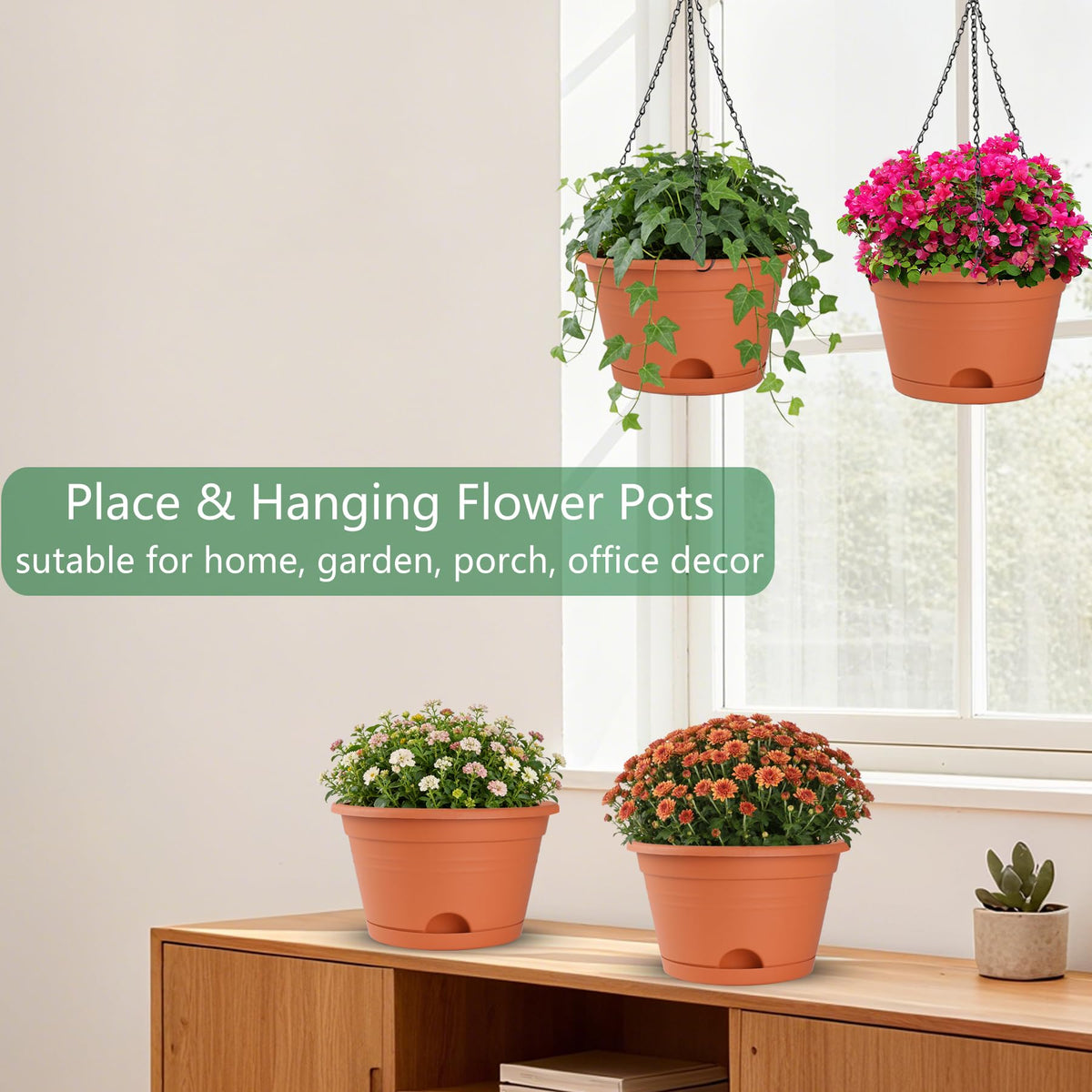 Nooulap planter matte surface adds timeless style to living spaces.