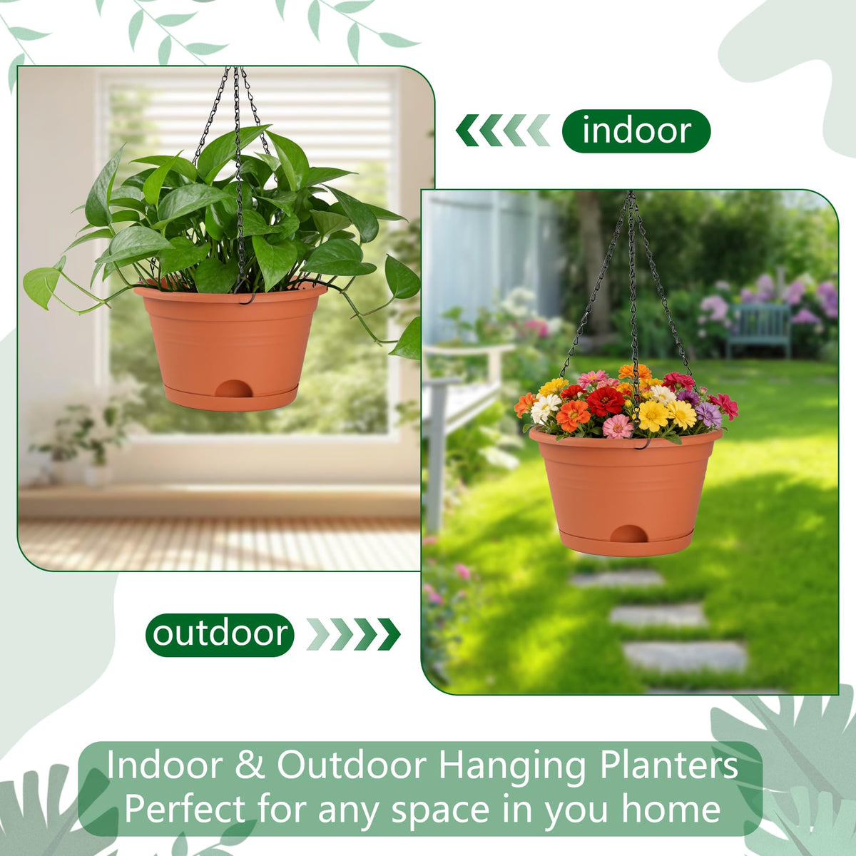 Nooulap planter designed for outdoor and indoor use on patios and windowsills.