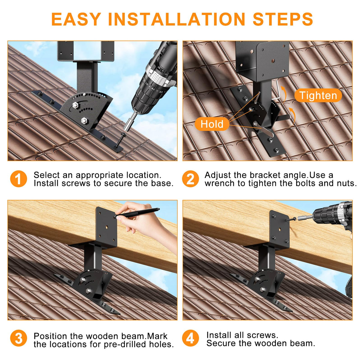 Nopwer 3-piece kit reveals brackets and fasteners for easy setup