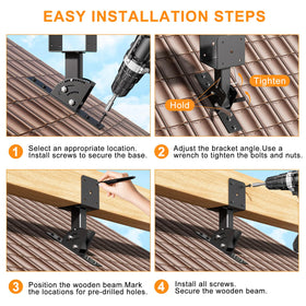 Nopwer 3-piece kit reveals brackets and fasteners for easy setup