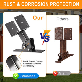 Nopwer Pergola Roof Rise Bracket Kit weather-resistant outdoor hardware
