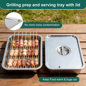 NORCOOL dishwasher-safe BBQ set simplifies cleanup after grilling.