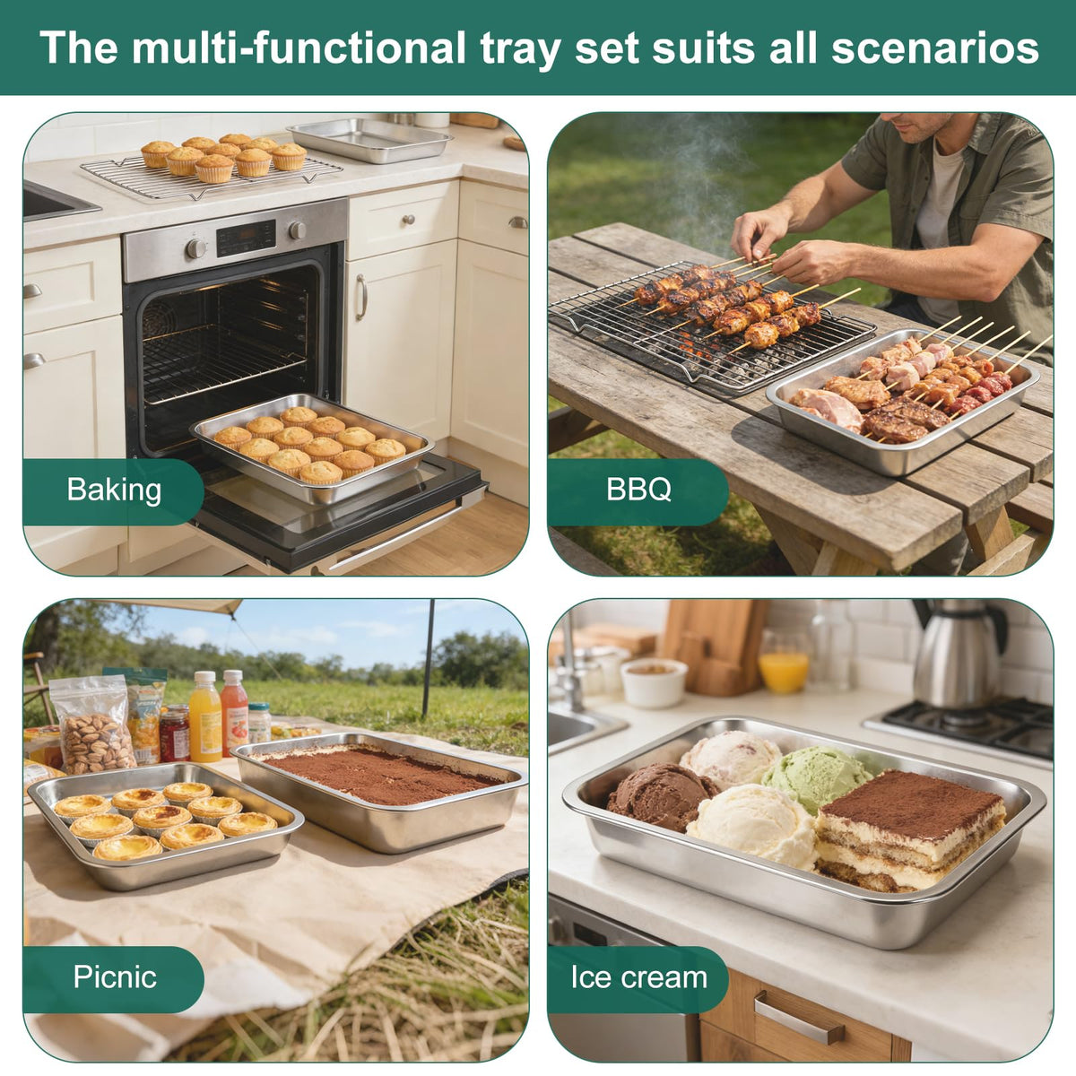 NORCOOL stackable design keeps barbecue prep gear neatly organized.