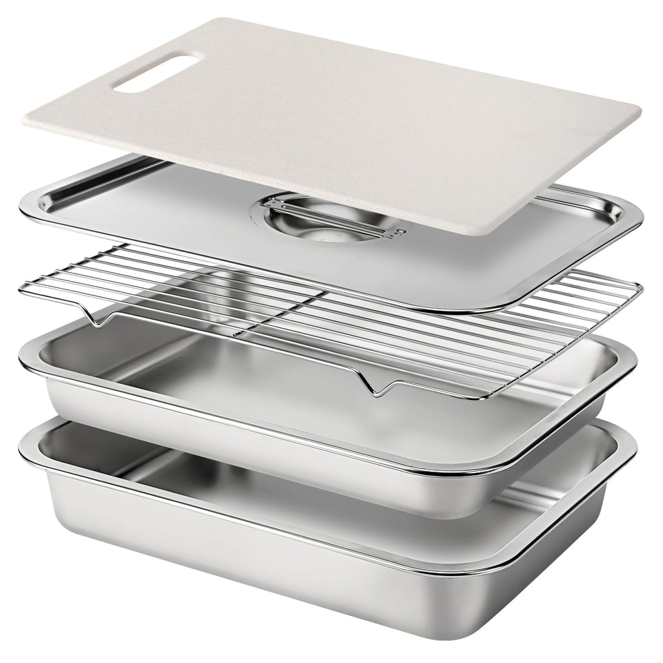 NORCOOL stainless steel BBQ marinating pan for easy prep and cleanup.