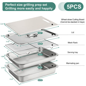NORCOOL stainless serving tray for organized plating and hot meals.
