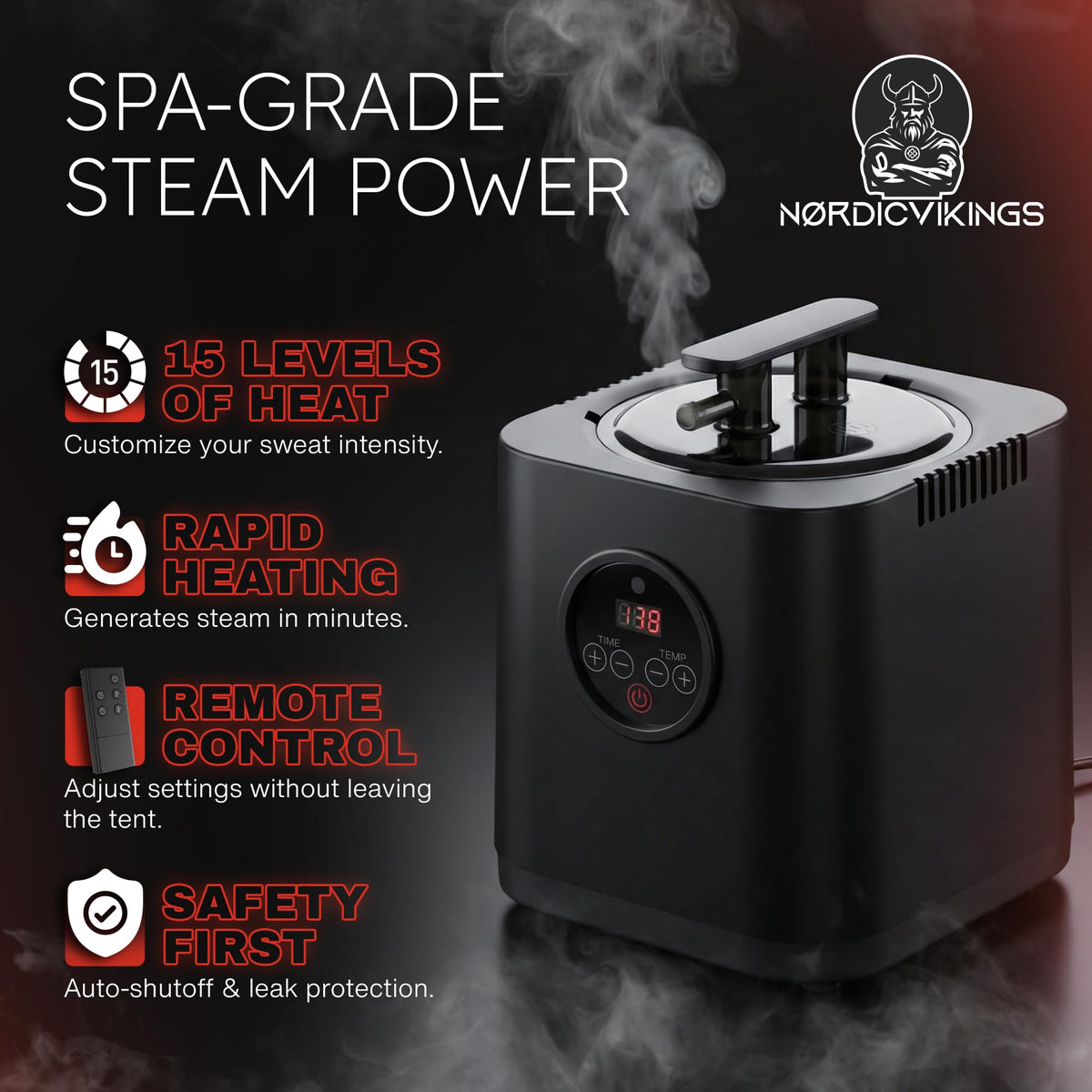Nordic Vikings anti-bend tubing ensures smooth steam delivery