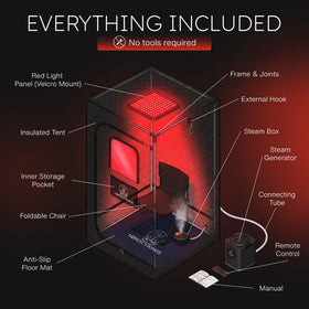 Nordic Vikings detachable 660nm red-light panel adds relaxing ambience