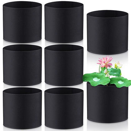 Norme aquatic plant pots in black with breathable design for pond root respiration.
