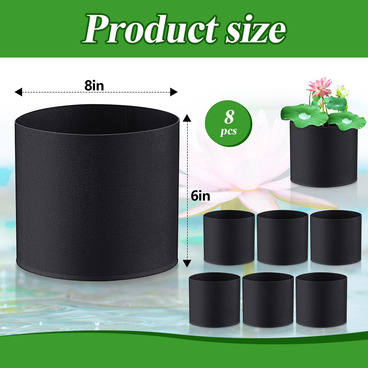 Norme non-woven fabric pond pots prevent soil leakage into water.