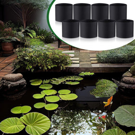Norme pond plant pots are easy to place and replace.