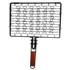 Norpro 8559 grill basket folds compactly for easy storage