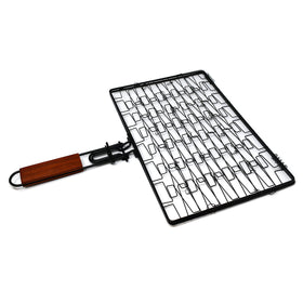 Norpro 8559 nonstick grill basket extended handle for easy maneuvering on hot grills