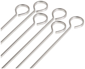 Norpro flat skewers prevent rotation for even cooking