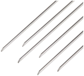 Norpro flat wide skewers with smooth surface for easy sliding