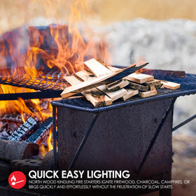 Designed to quickly light firewood, charcoal, or BBQ starters