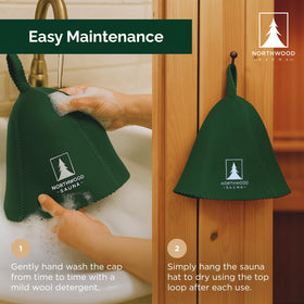 Northwood Sauna hat two-pack for shared use and versatile color options.