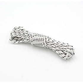 NOSTIFY nylon rope in use on a patio umbrella, showing easy length customization.
