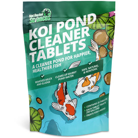 Not Rocket Sciences Koi Pond Cleaner Tablets pack front for easy pond maintenance