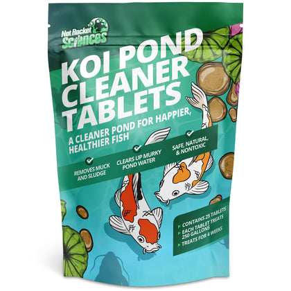 Not Rocket Sciences Koi Pond Cleaner Tablets pack front for easy pond maintenance