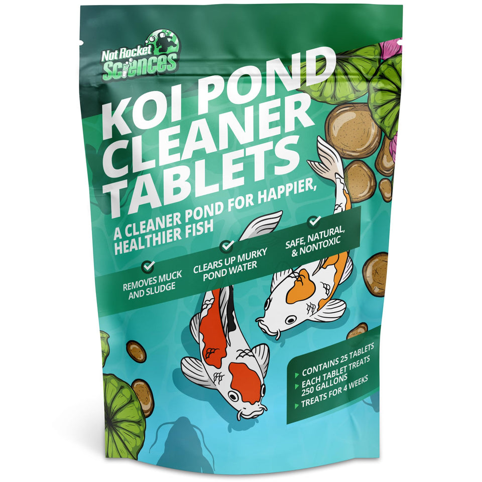 Not Rocket Sciences Koi Pond Cleaner Tablets pack front for easy pond maintenance