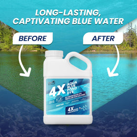 Aqua Blue pond dye provides a protective barrier against sunlight