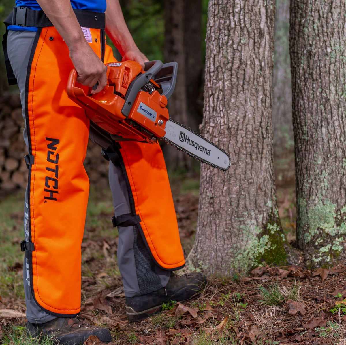 Notch medium-length chaps offer balanced coverage for mid-height protection.