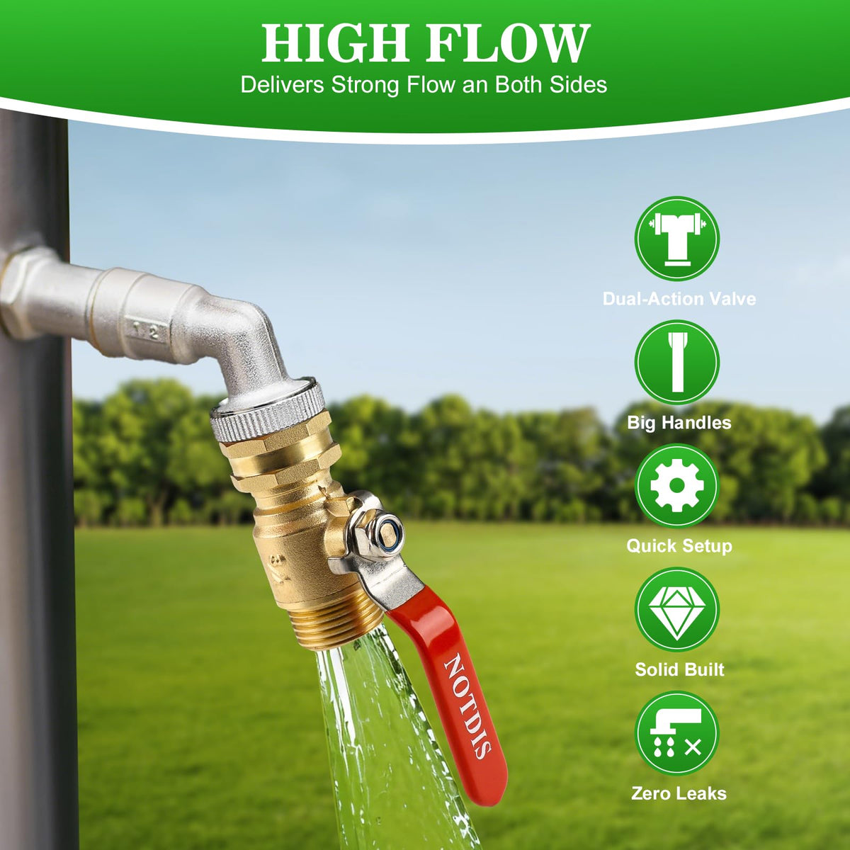 NOTDIS two-pack adds value by enabling two hose setups or replacements.