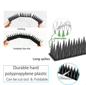 Notfjk Bird Spikes flat surface fit on windowsills and rails.