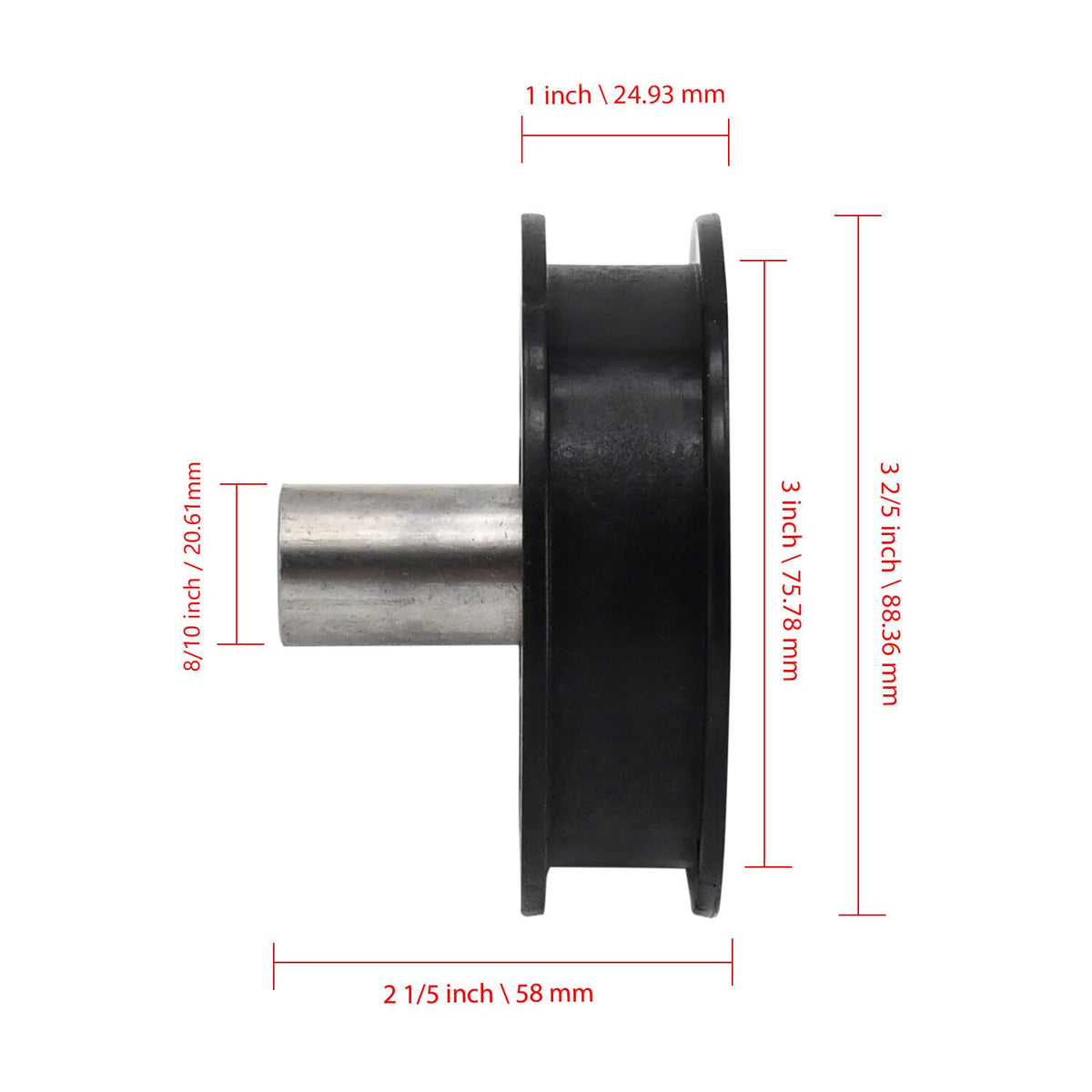 Notonmek flat idler pulley suits Husqvarna lawn mowers for smoother performance.