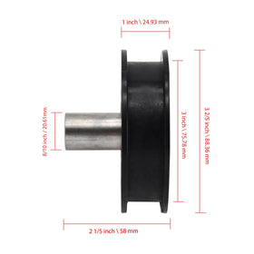 Notonmek flat idler pulley suits Husqvarna lawn mowers for smoother performance.