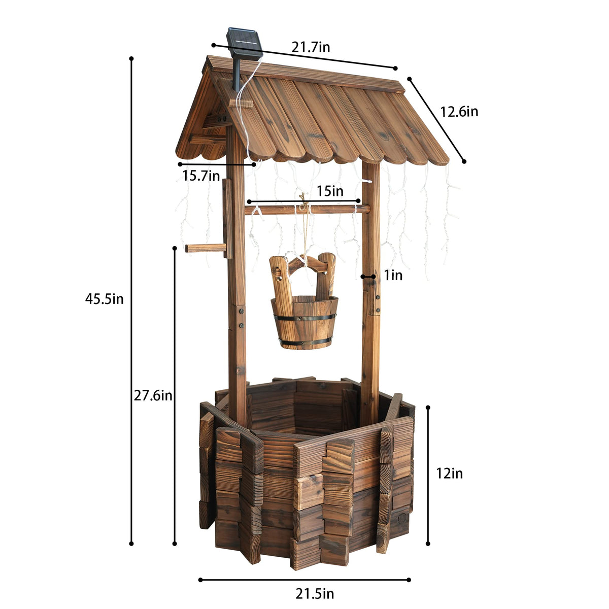 Notume movable garden cart with adjustable handle for easy repositioning