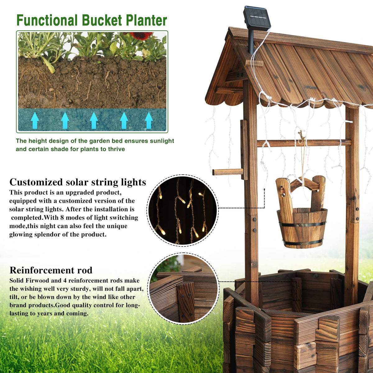 Notume outdoor decor assembly scene showing quick setup for patio