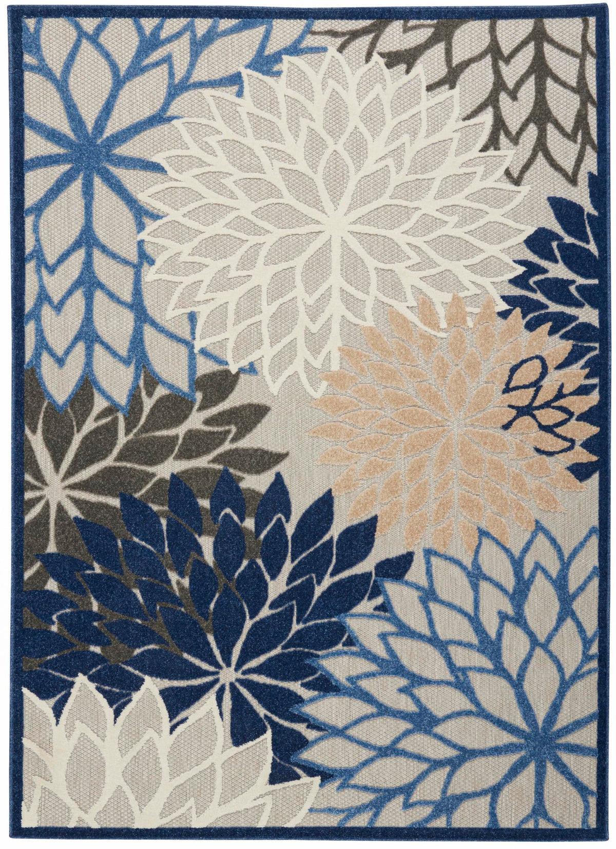 Nourison Aloha high-low pile detail adds subtle depth underfoot
