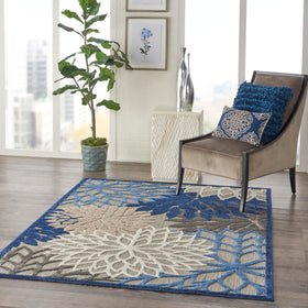 Nourison Aloha multicolor floral pattern brings tropical charm to decks