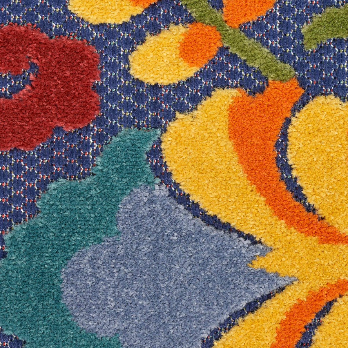Nourison Aloha flat-weave rug dries quickly when exposed to sun