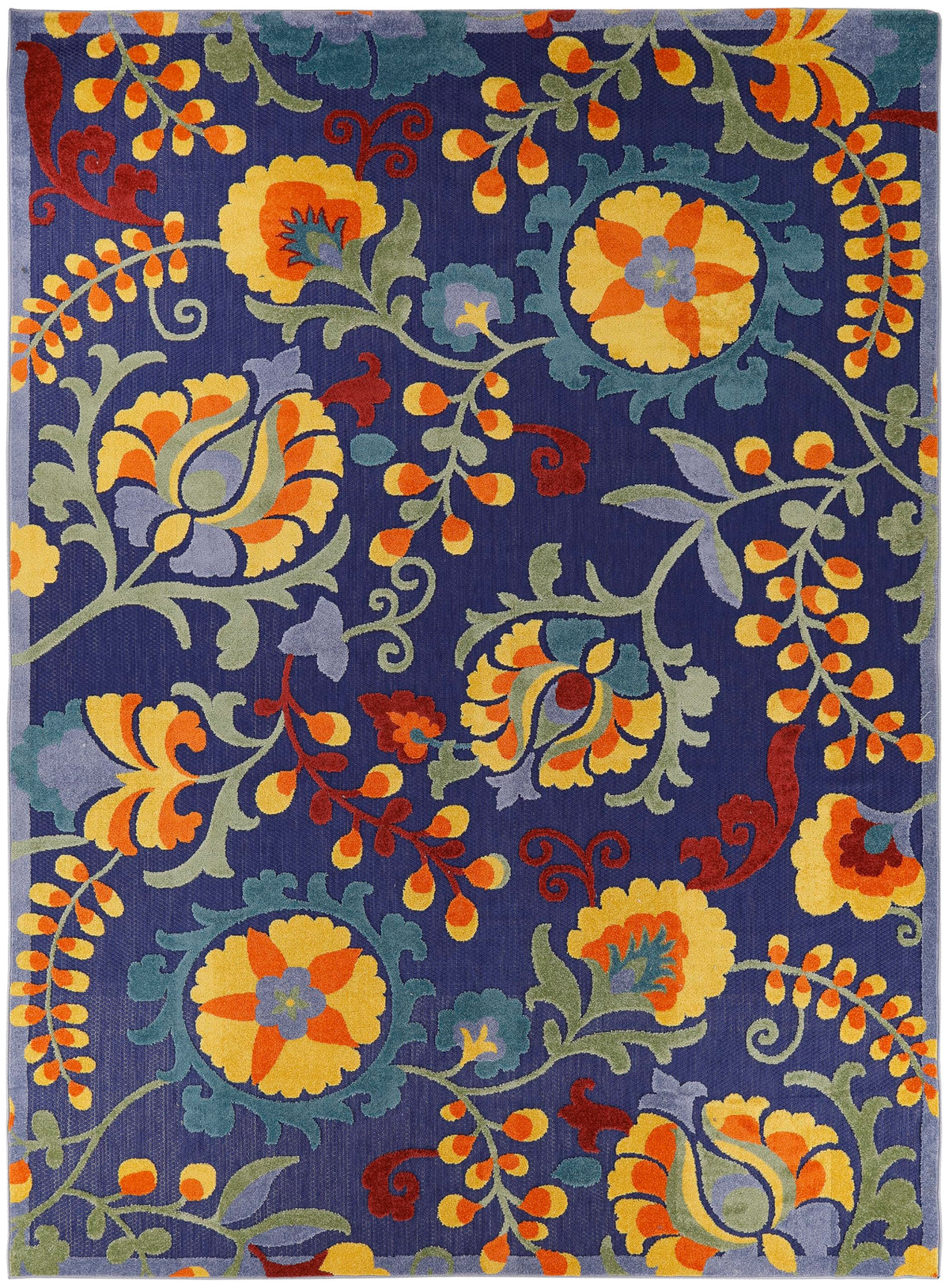 Nourison Aloha rug's soft raised texture feels pleasant on bare feet