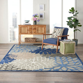 Nourison Aloha patio-ready rug for decks, porches, or sunrooms.