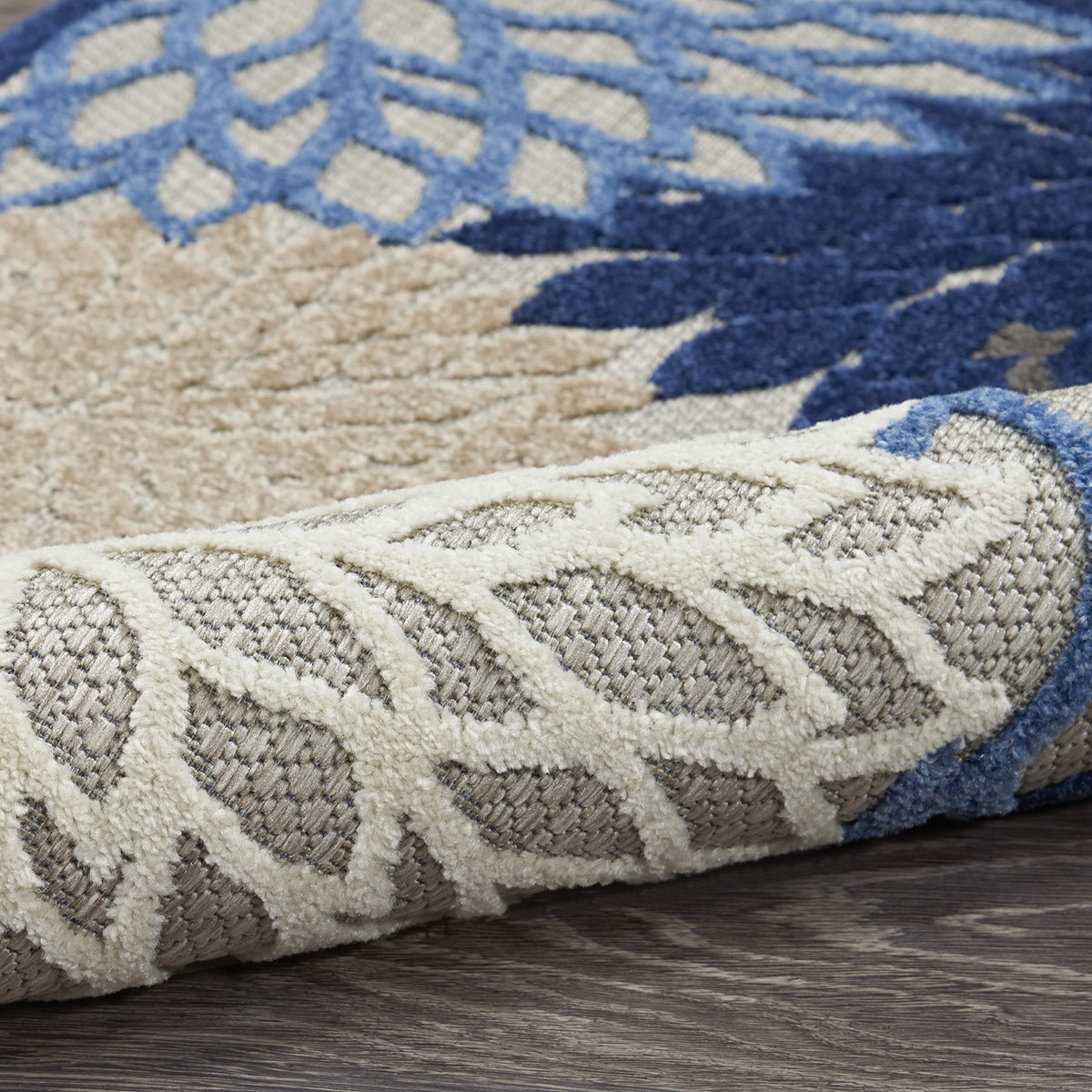 Nourison Aloha on patios and entryways adds tropical flair.