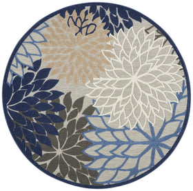 Nourison Aloha outdoor rug adds tropical charm to patios and decks.