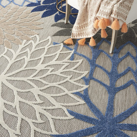 Nourison Aloha stain resistant fibers designed for easy cleaning.